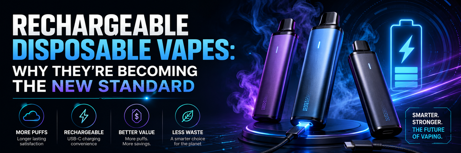 Rechargeable Disposable Vapes: Why They're Becoming the New Standard
